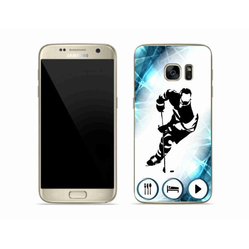 Gelový kryt mmCase na mobil Samsung Galaxy S7 - hokej 1