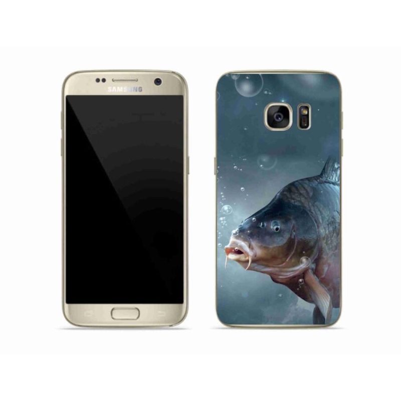 Gelový kryt mmCase na mobil Samsung Galaxy S7 - kapr a bublinky