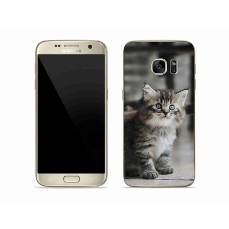 Gelový kryt mmCase na mobil Samsung Galaxy S7 - koťátko