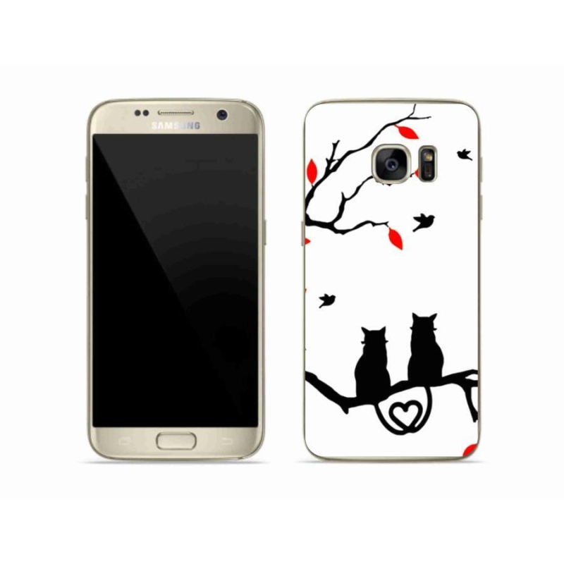 Gelový kryt mmCase na mobil Samsung Galaxy S7 - kočičí láska