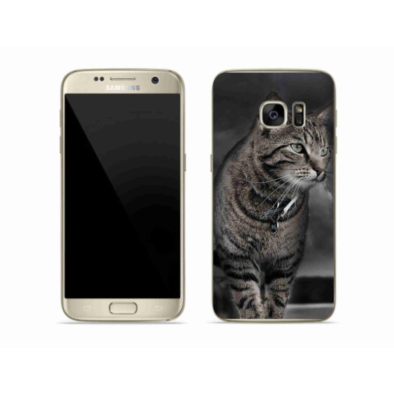 Gelový kryt mmCase na mobil Samsung Galaxy S7 - kočka