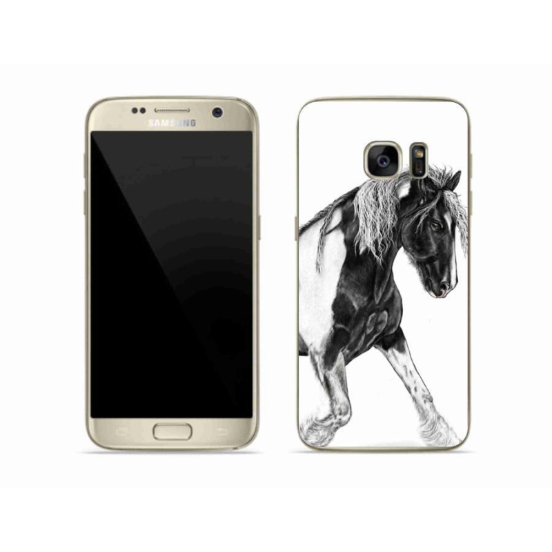 Gelový kryt mmCase na mobil Samsung Galaxy S7 - kůň