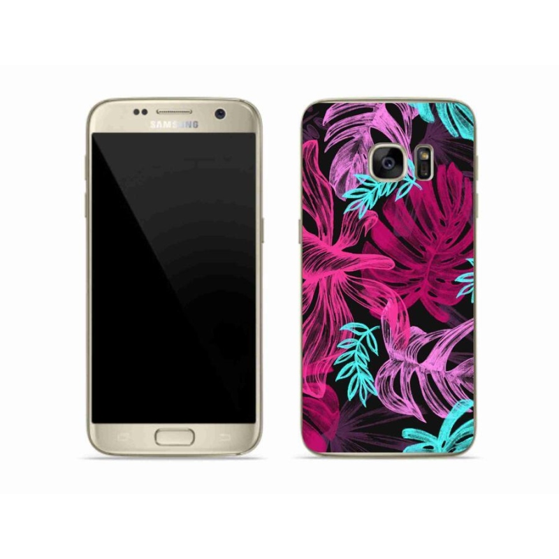 Gelový kryt mmCase na mobil Samsung Galaxy S7 - květiny 1