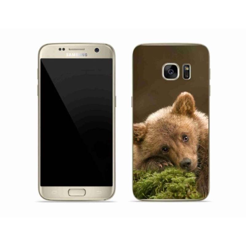 Gelový kryt mmCase na mobil Samsung Galaxy S7 - medvěd