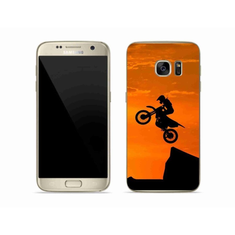 Gelový kryt mmCase na mobil Samsung Galaxy S7 - motocross