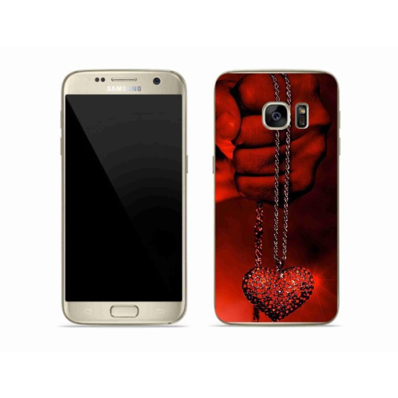 Gelový kryt mmCase na mobil Samsung Galaxy S7 - náhrdelník