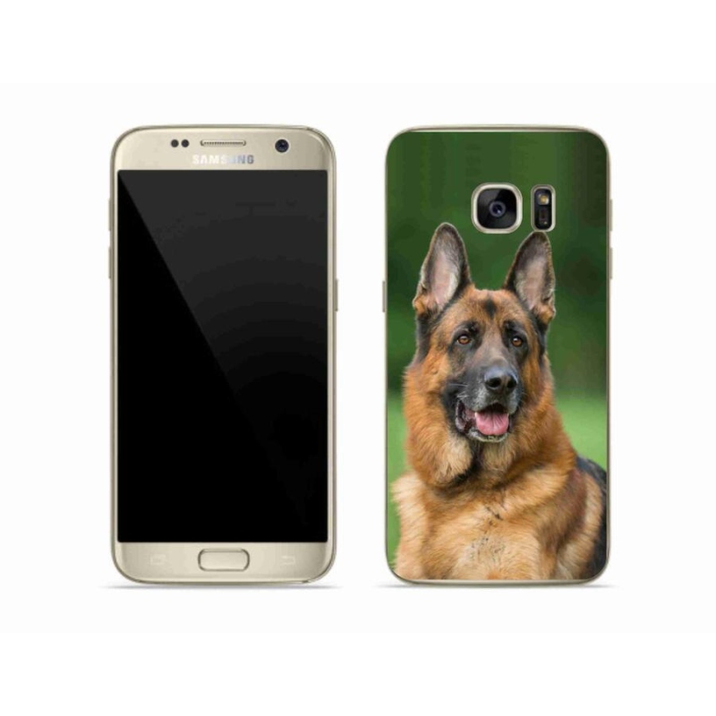 Gelový kryt mmCase na mobil Samsung Galaxy S7 - německý ovčák
