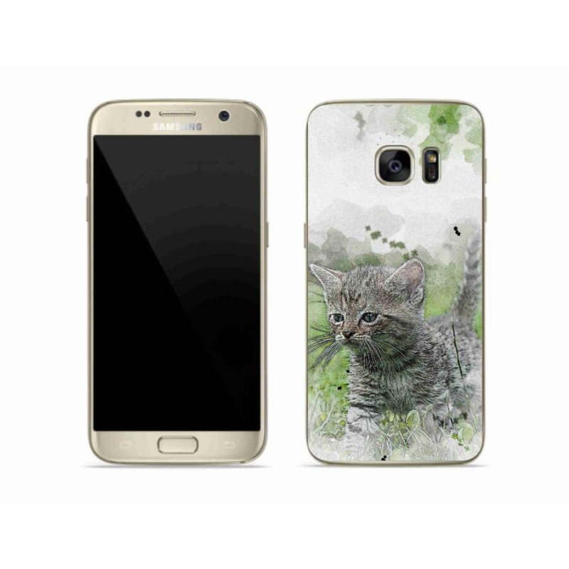Gelový kryt mmCase na mobil Samsung Galaxy S7 - roztomilé kotě 1
