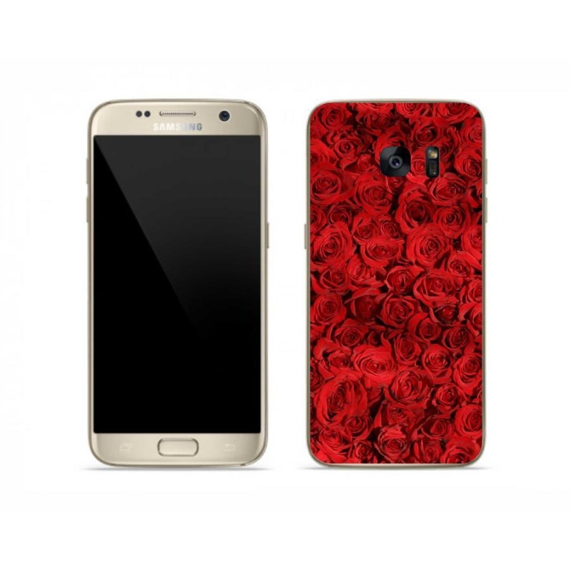 Gelový kryt mmCase na mobil Samsung Galaxy S7 - růže