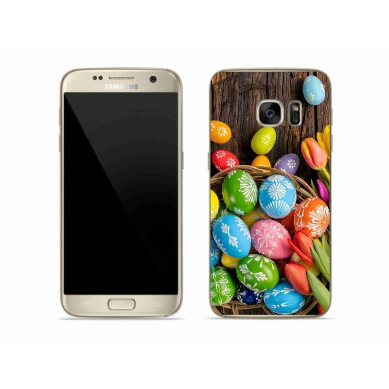 Gelový kryt mmCase na mobil Samsung Galaxy S7 - velikonoční vajíčka