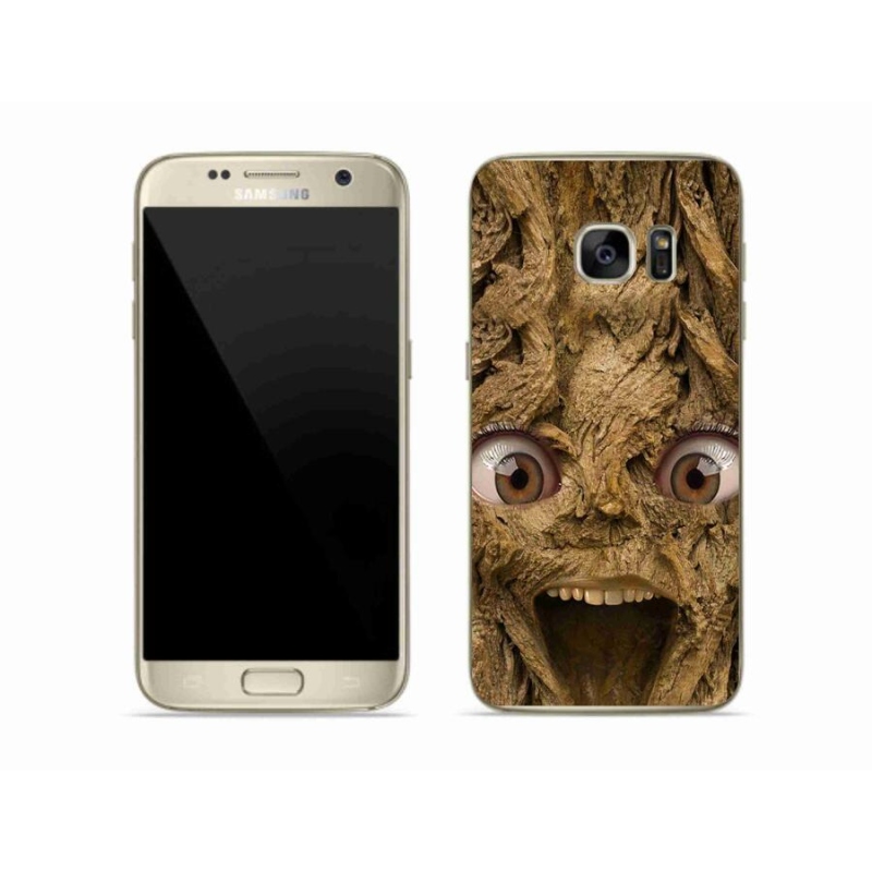 Gelový kryt mmCase na mobil Samsung Galaxy S7 - veselý strom s očima