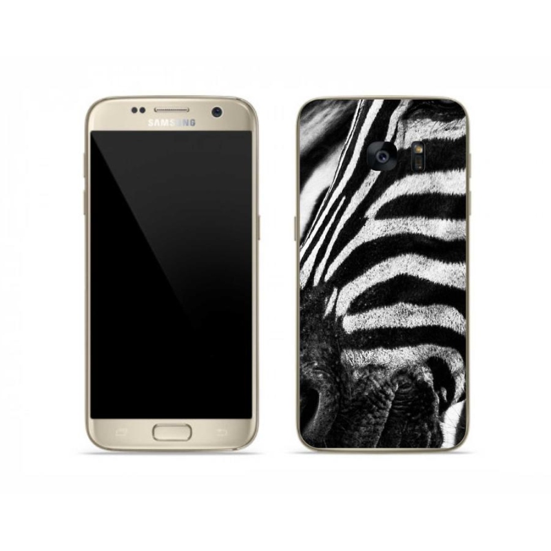 Gelový kryt mmCase na mobil Samsung Galaxy S7 - zebra