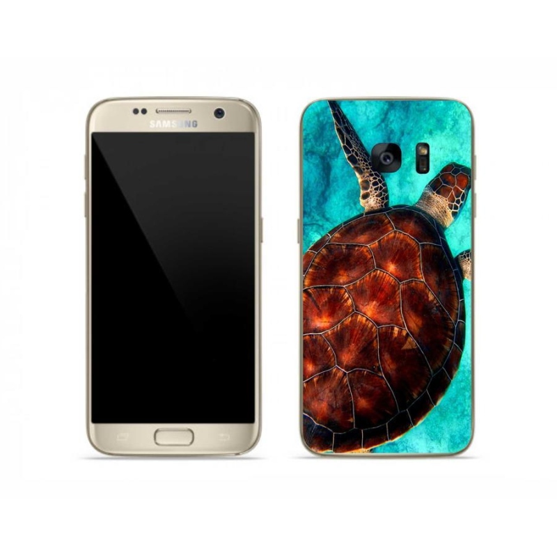 Gelový kryt mmCase na mobil Samsung Galaxy S7 - želva