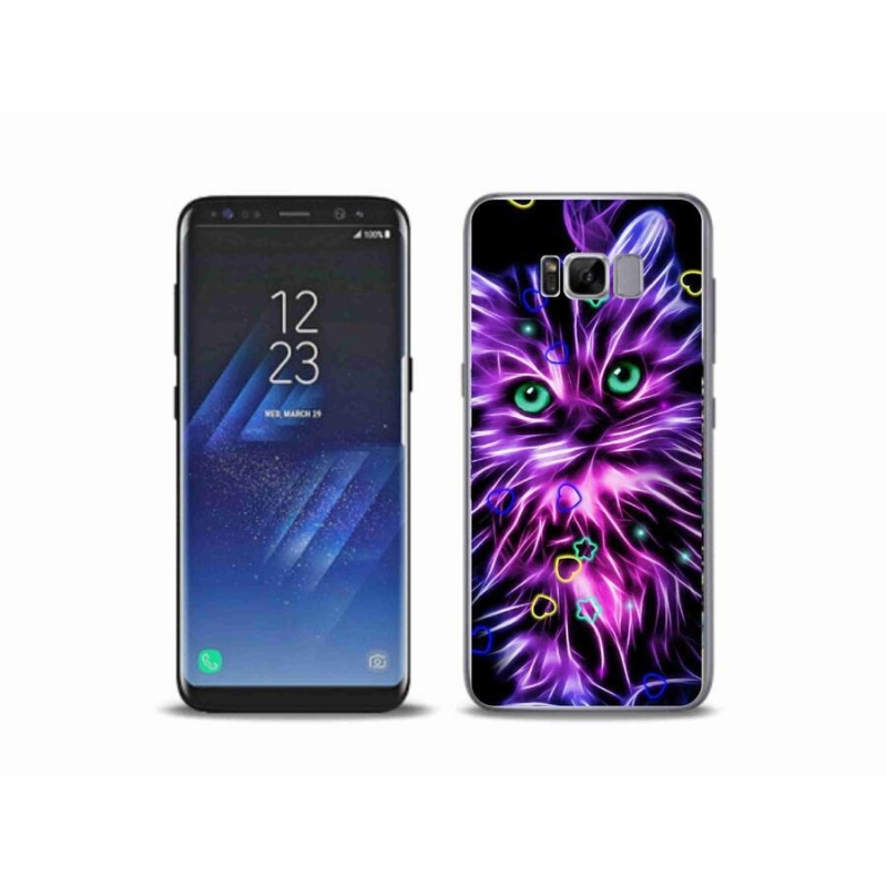 Gelový kryt mmCase na mobil Samsung Galaxy S8 Plus - abstraktní kočka