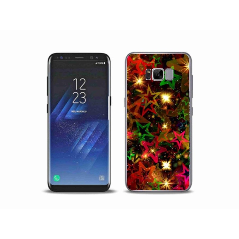 Gelový kryt mmCase na mobil Samsung Galaxy S8 Plus - barevné hvězdičky