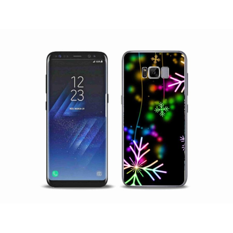 Gelový kryt mmCase na mobil Samsung Galaxy S8 Plus - barevné vločky