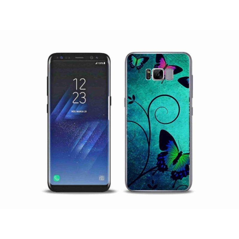 Gelový kryt mmCase na mobil Samsung Galaxy S8 Plus - barevní motýli