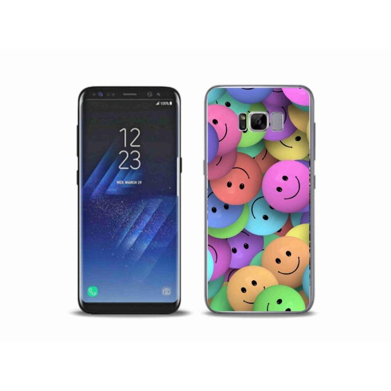 Gelový kryt mmCase na mobil Samsung Galaxy S8 Plus - barevní smajlíci
