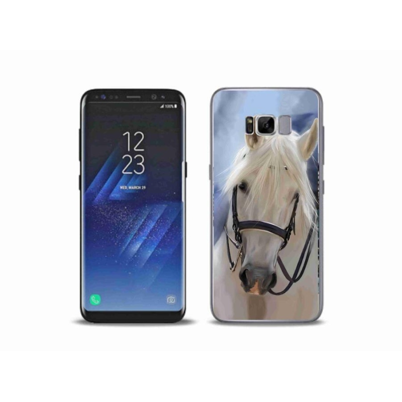 Gelový kryt mmCase na mobil Samsung Galaxy S8 Plus - bílý kůň