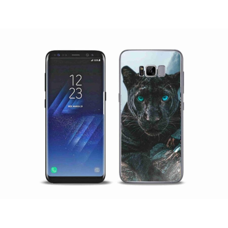 Gelový kryt mmCase na mobil Samsung Galaxy S8 Plus - černý panter