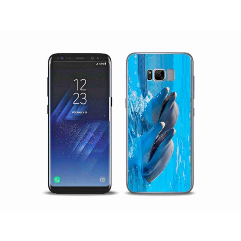 Gelový kryt mmCase na mobil Samsung Galaxy S8 Plus - delfíni
