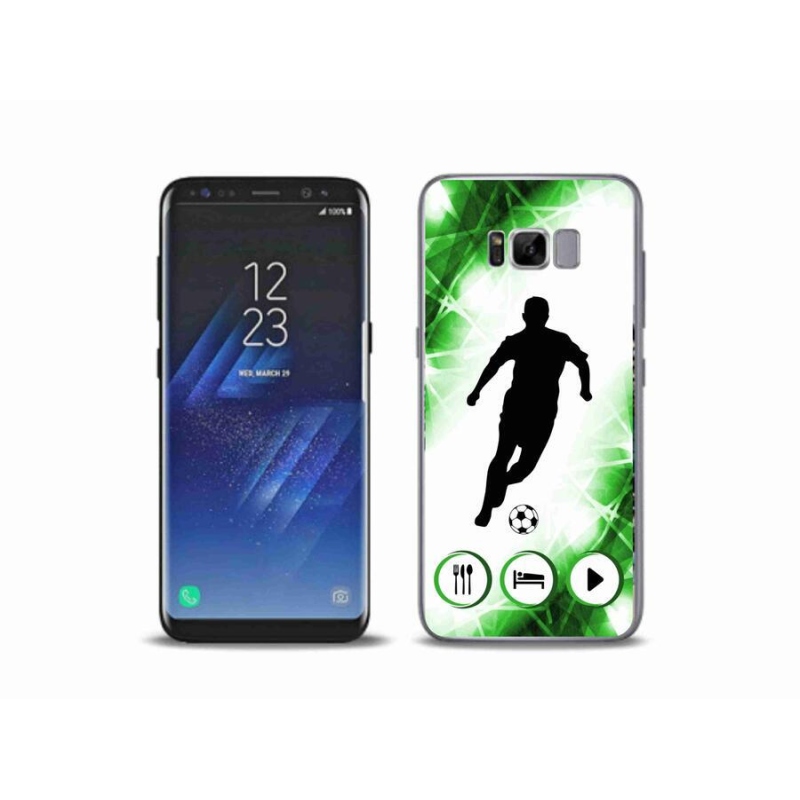 Gelový kryt mmCase na mobil Samsung Galaxy S8 Plus - fotbalista