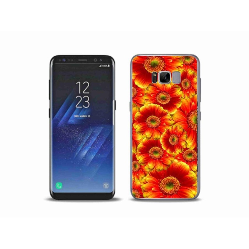 Gelový kryt mmCase na mobil Samsung Galaxy S8 Plus - gerbera 1