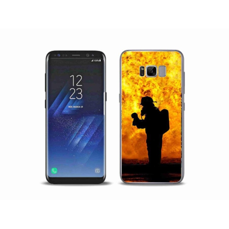Gelový kryt mmCase na mobil Samsung Galaxy S8 Plus - hasič