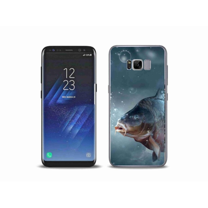 Gelový kryt mmCase na mobil Samsung Galaxy S8 Plus - kapr a bublinky