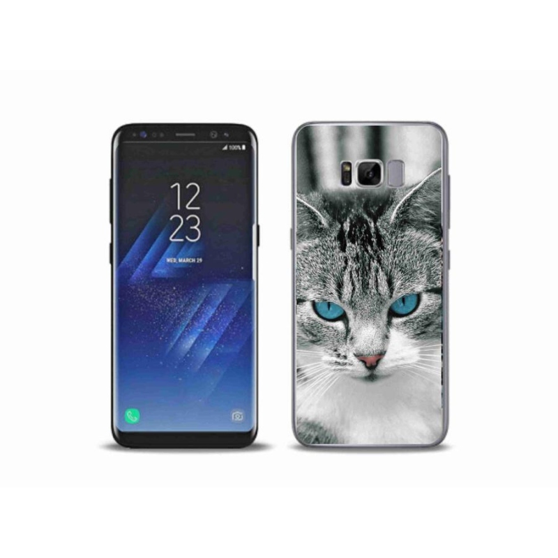 Gelový kryt mmCase na mobil Samsung Galaxy S8 Plus - kočičí pohled 1