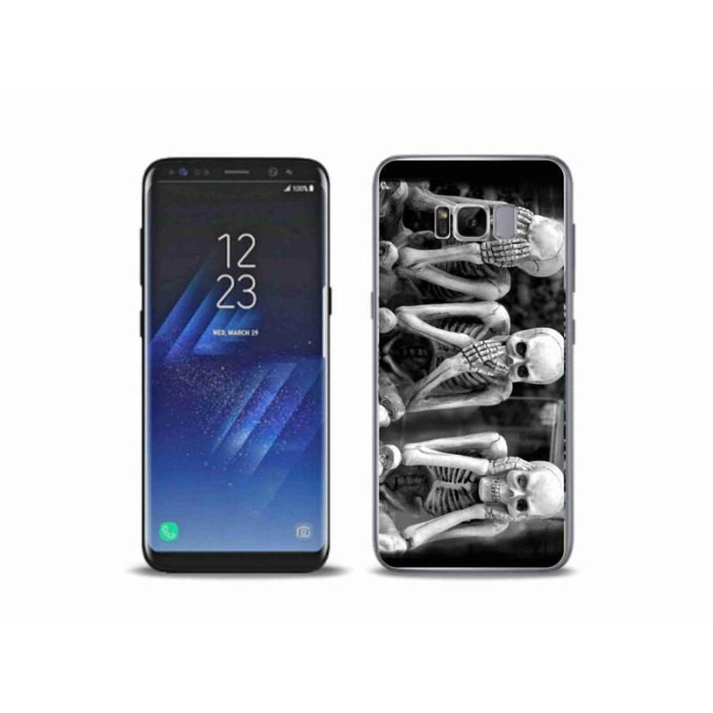 Gelový kryt mmCase na mobil Samsung Galaxy S8 Plus - kostlivci
