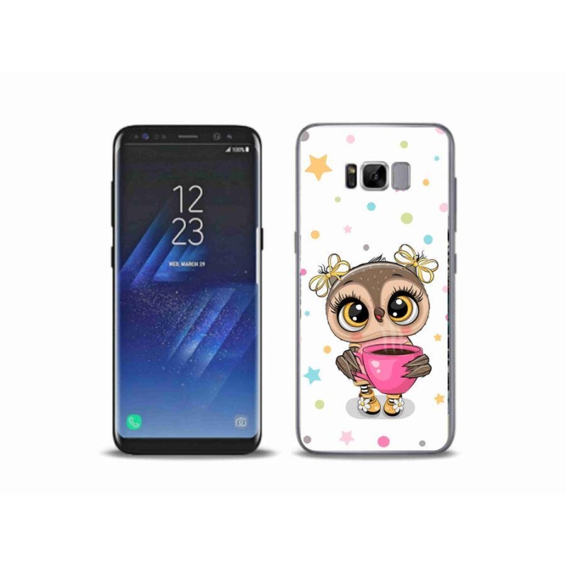Gelový kryt mmCase na mobil Samsung Galaxy S8 Plus - kreslená sovička