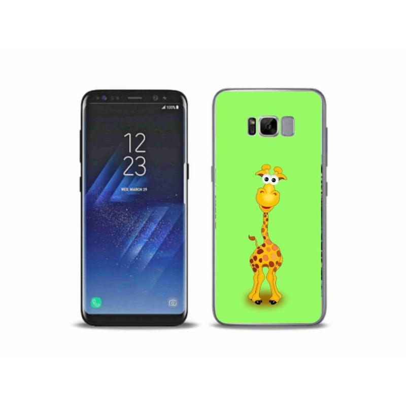 Gelový kryt mmCase na mobil Samsung Galaxy S8 Plus - kreslená žirafa