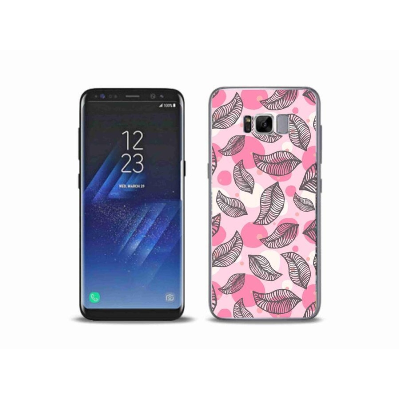 Gelový kryt mmCase na mobil Samsung Galaxy S8 Plus - kreslené padající listy