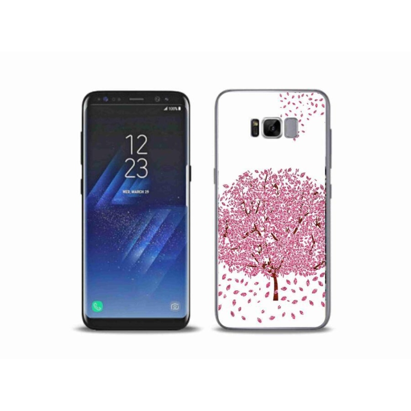 Gelový kryt mmCase na mobil Samsung Galaxy S8 Plus - kreslený strom s listy