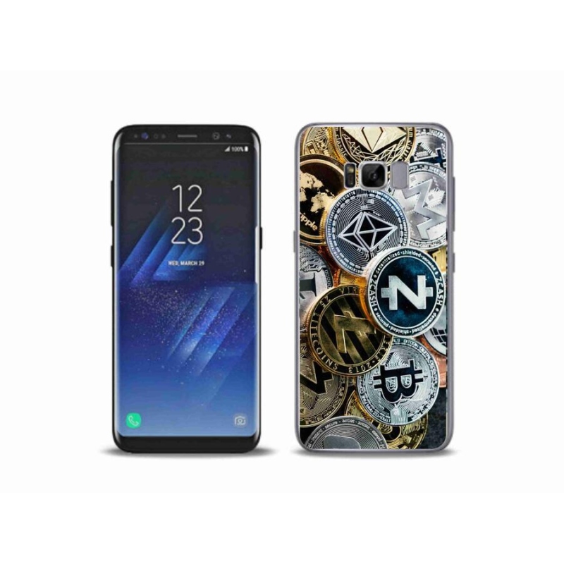 Gelový kryt mmCase na mobil Samsung Galaxy S8 Plus - kryptoměny