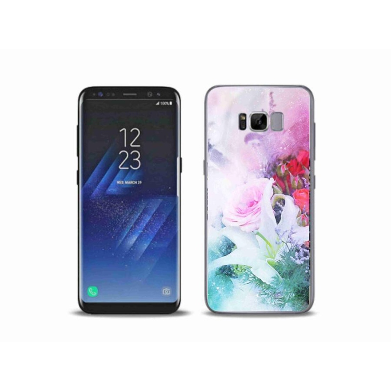 Gelový kryt mmCase na mobil Samsung Galaxy S8 Plus - květiny 4