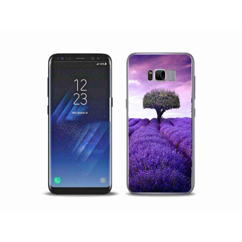 Gelový kryt mmCase na mobil Samsung Galaxy S8 Plus - levandulová louka