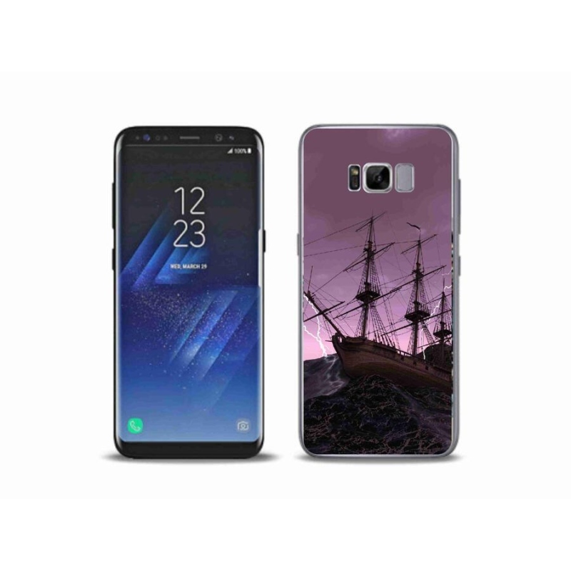 Gelový kryt mmCase na mobil Samsung Galaxy S8 Plus - loď v bouři