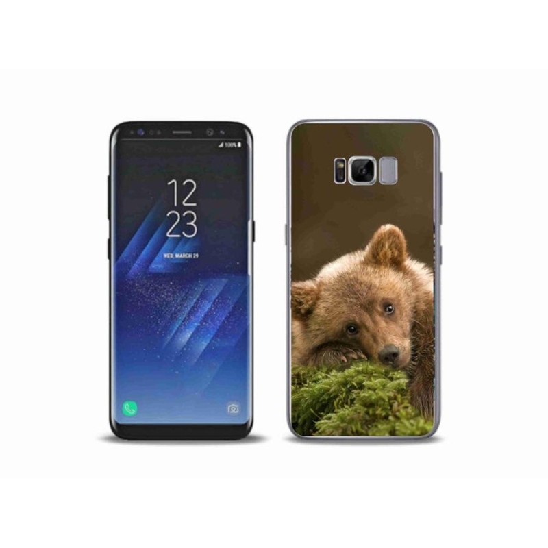 Gelový kryt mmCase na mobil Samsung Galaxy S8 Plus - medvěd