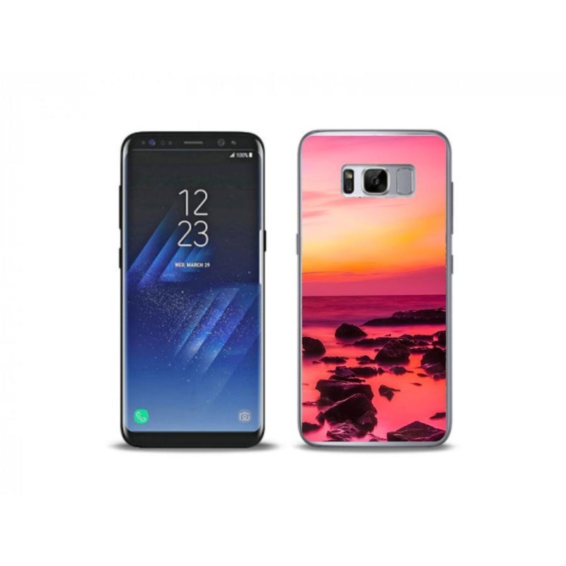 Gelový kryt mmCase na mobil Samsung Galaxy S8 Plus - moře a záře