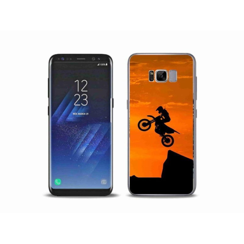 Gelový kryt mmCase na mobil Samsung Galaxy S8 Plus - motocross