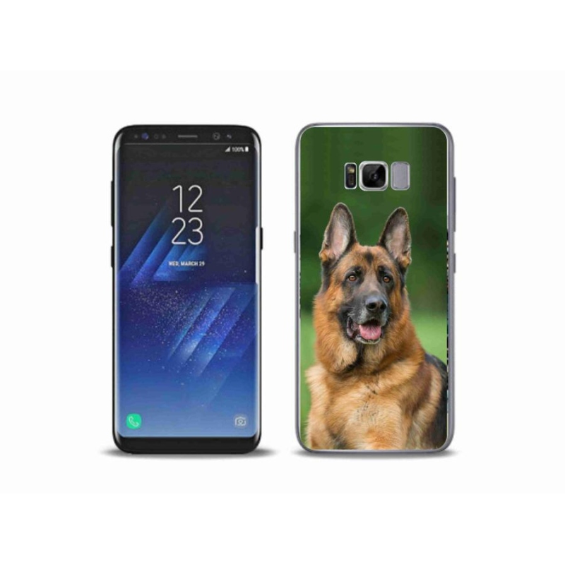 Gelový kryt mmCase na mobil Samsung Galaxy S8 Plus - německý ovčák