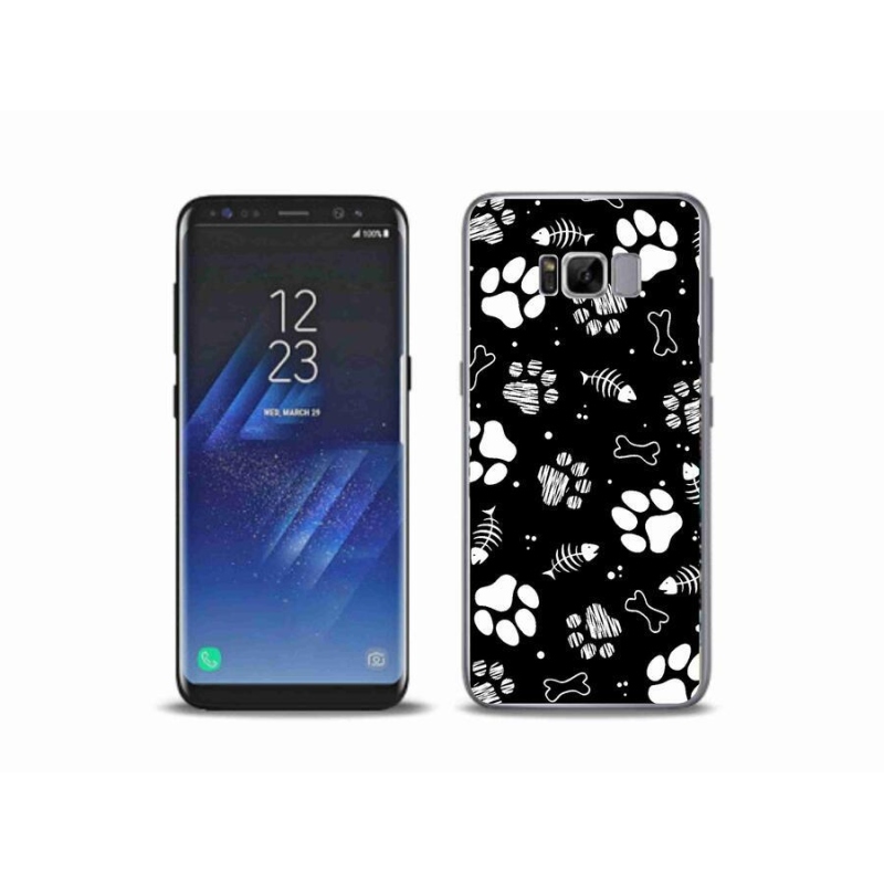 Gelový kryt mmCase na mobil Samsung Galaxy S8 Plus - psí tlapky