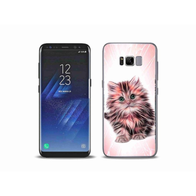 Gelový kryt mmCase na mobil Samsung Galaxy S8 Plus - roztomilé kotě