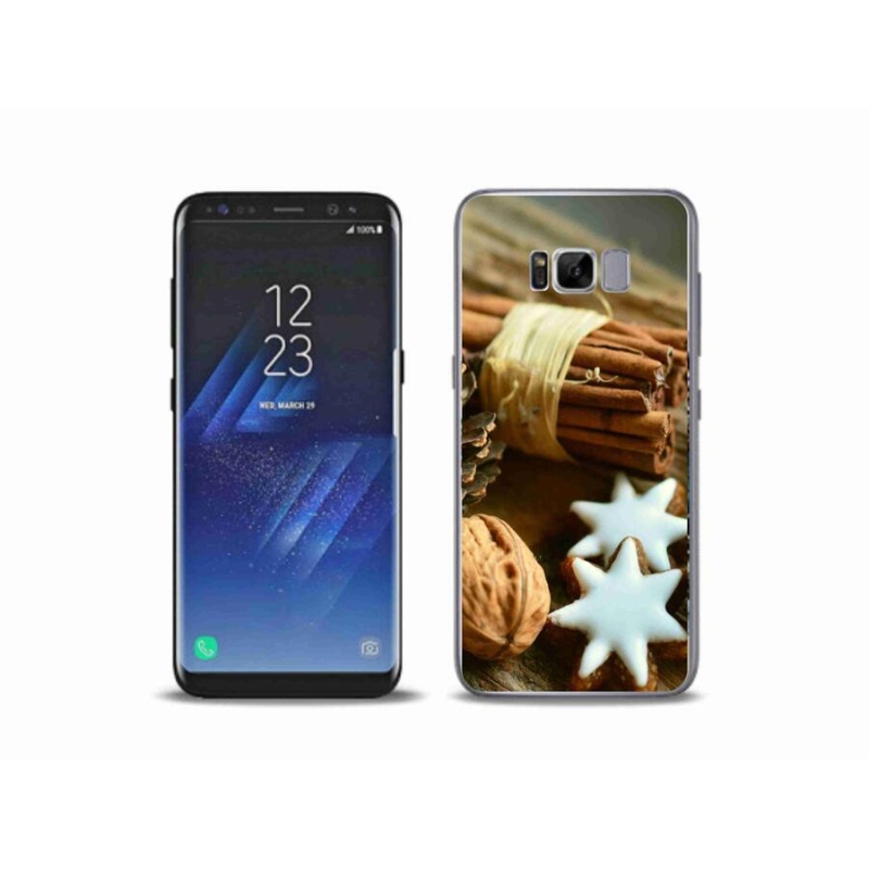 Gelový kryt mmCase na mobil Samsung Galaxy S8 Plus - skořice a perníčky