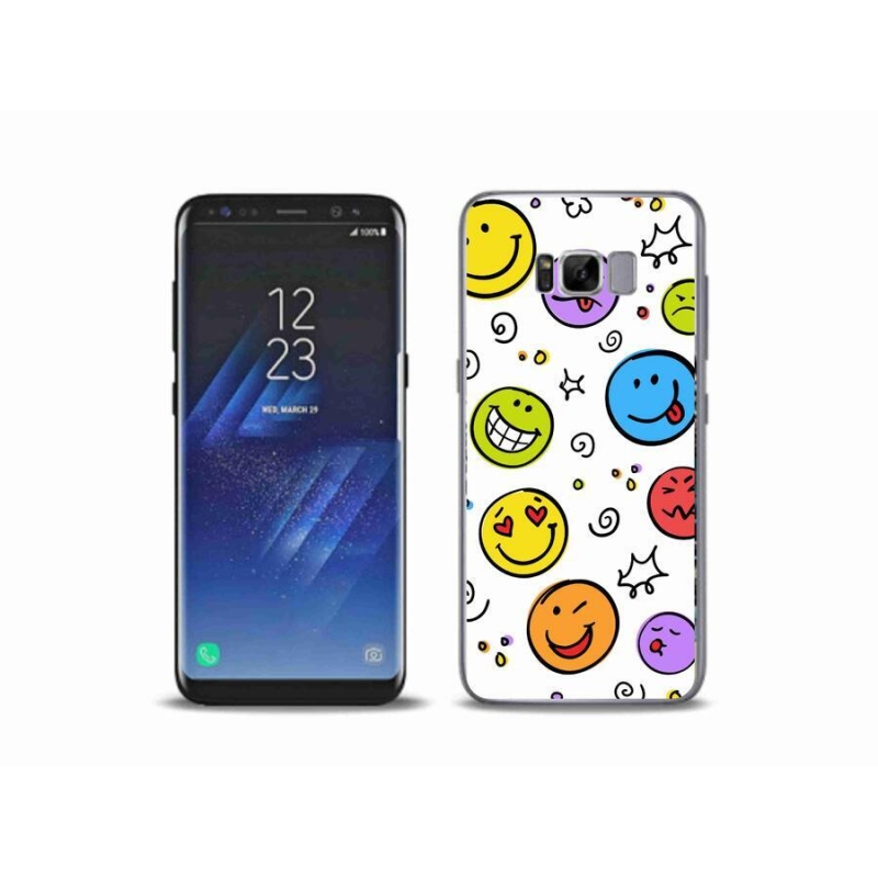 Gelový kryt mmCase na mobil Samsung Galaxy S8 Plus - smajlíci