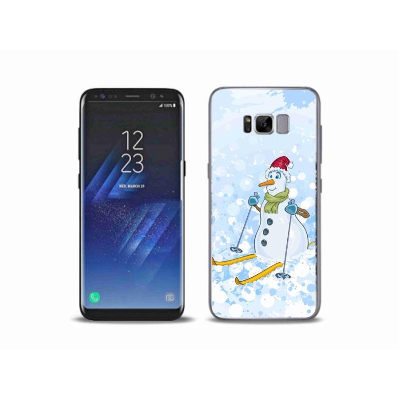 Gelový kryt mmCase na mobil Samsung Galaxy S8 Plus - sněhulák