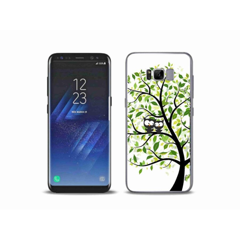 Gelový kryt mmCase na mobil Samsung Galaxy S8 Plus - sovičky na stromě