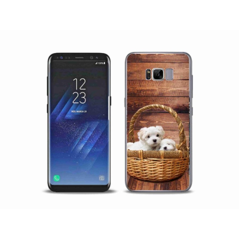 Gelový kryt mmCase na mobil Samsung Galaxy S8 Plus - štěňátka